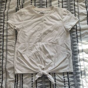 {3/$15} Cupio | White Tie Front Tee